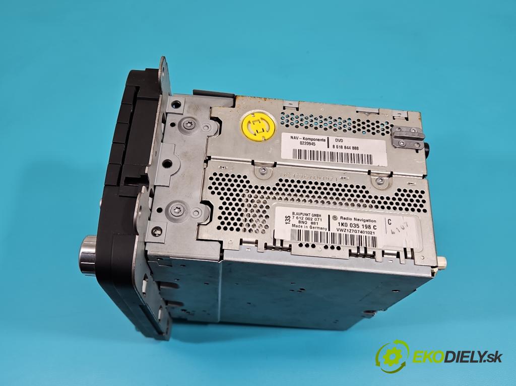 Vw Touran I 2003-2015 2.0 tdi 170 HP automatic 125 kW 1968 cm3 5- Radio originál 1K0035198C