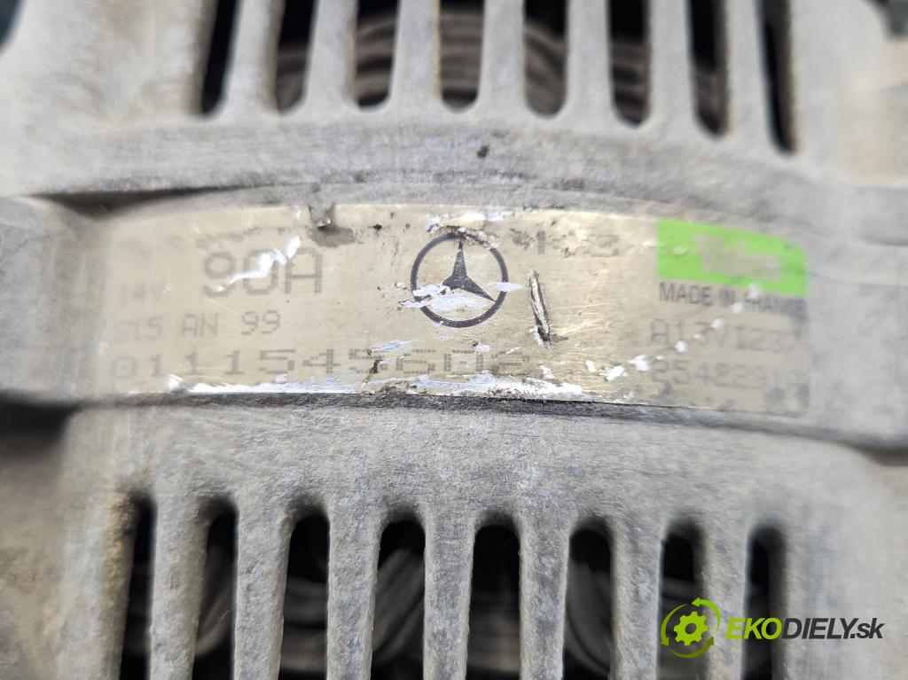 Mercedes A W168 1997-2004 1.6 102 HP manual 75 kW 1598 cm3 5- Alternator 0111545602 (Alternátory)
