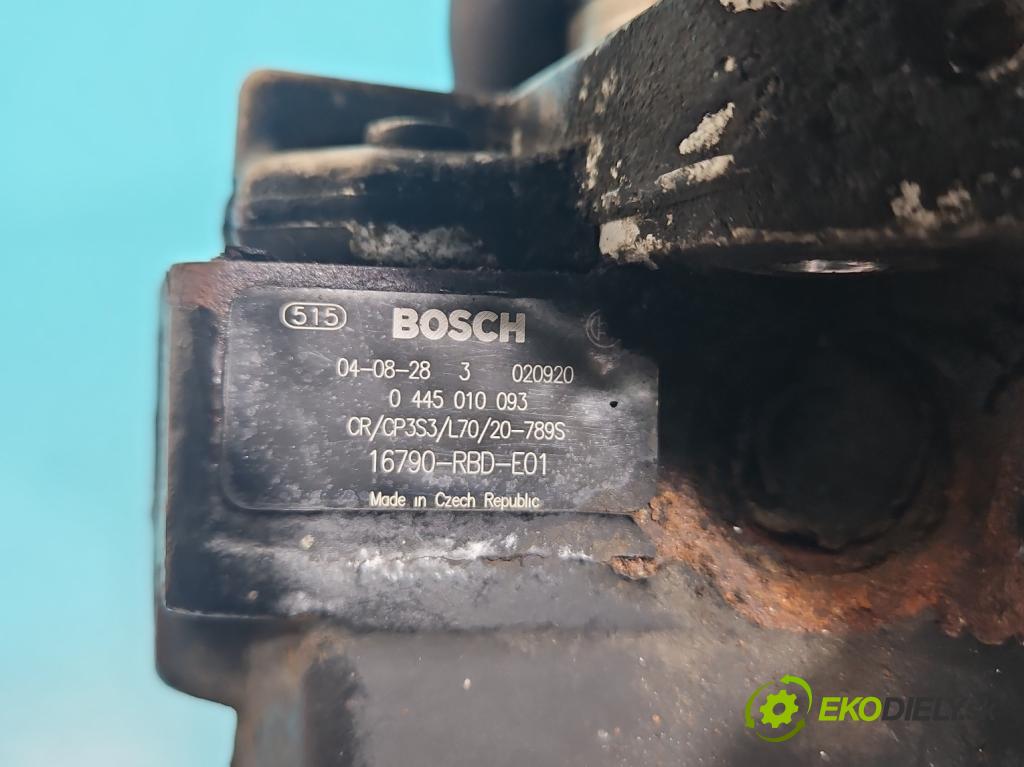 Honda Accord VII 2002-2008 2.2 i-ctdi: 140 HP manual 103 kW 2204 cm3 5- čerpadlo vstrekovacia 0445010093 (Vstrekovacie čerpadlá)