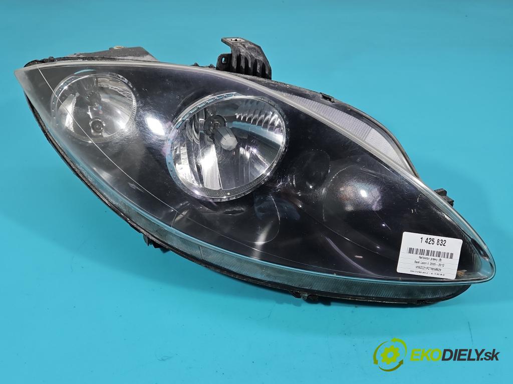 Seat Leon II 2005-2012 1.6 8V 102 HP manual 75 kW 1595 cm3 5- Reflektor: pravý 5P1941006D (Pravé)