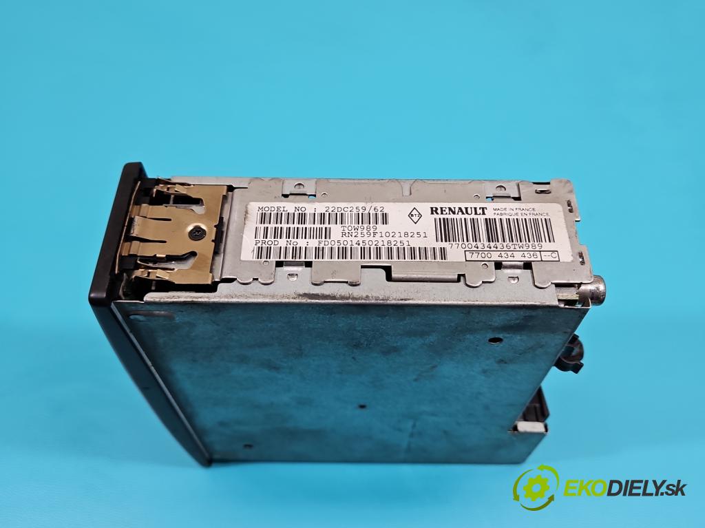 Renault Mascott 1999-2010 2.8 TD 86 HP manual 63 kW 2800 cm3 5- Radio originál 7700434436C