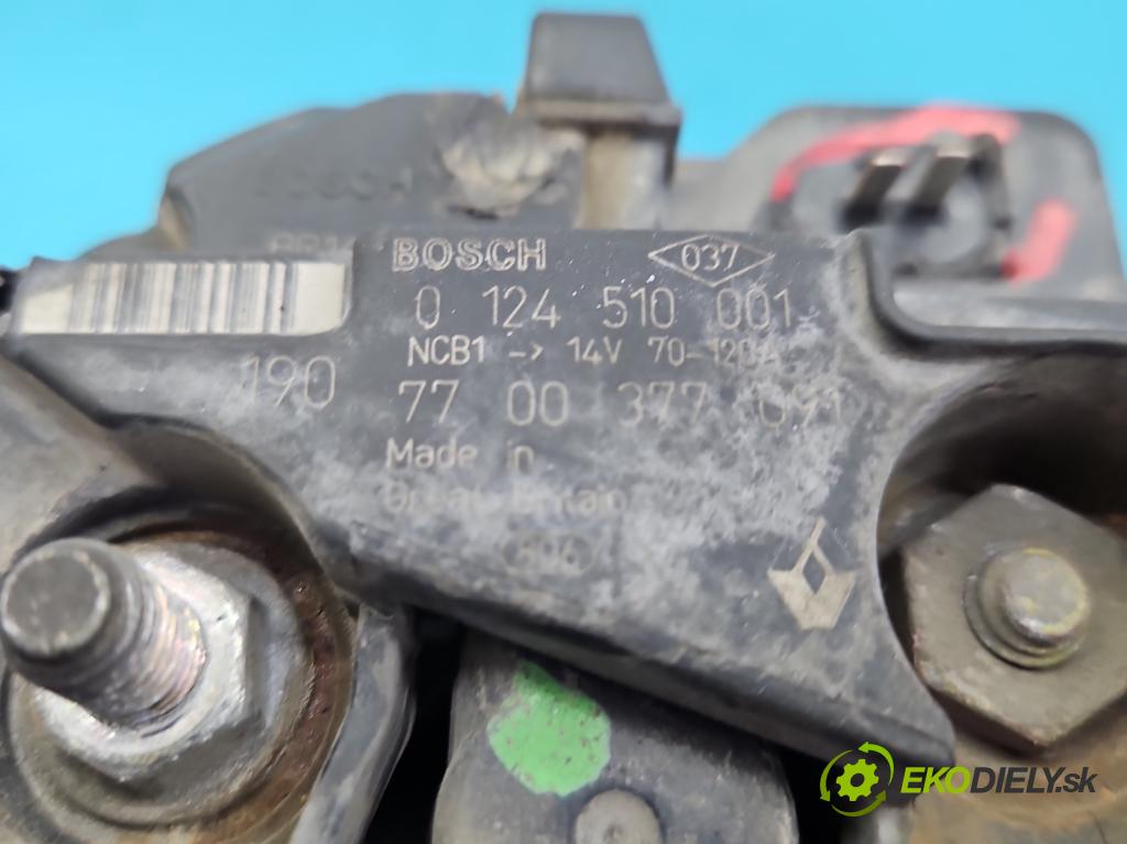 Renault Mascott 1999 - 2010 2.8 TD 86 HP manual 63 kW 2800 cm3 5- Alternator 0124510001 (Alternátory)