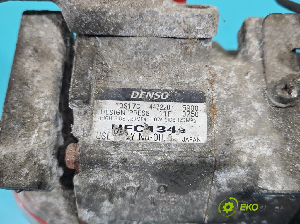 Honda Accord VII 2002-2008 2.2 i-ctdi: 140 HP manual 103 kW 2204 cm3 5- Kompresor: klimatizácie 447220-5900 (Kompresory klimatizácie)