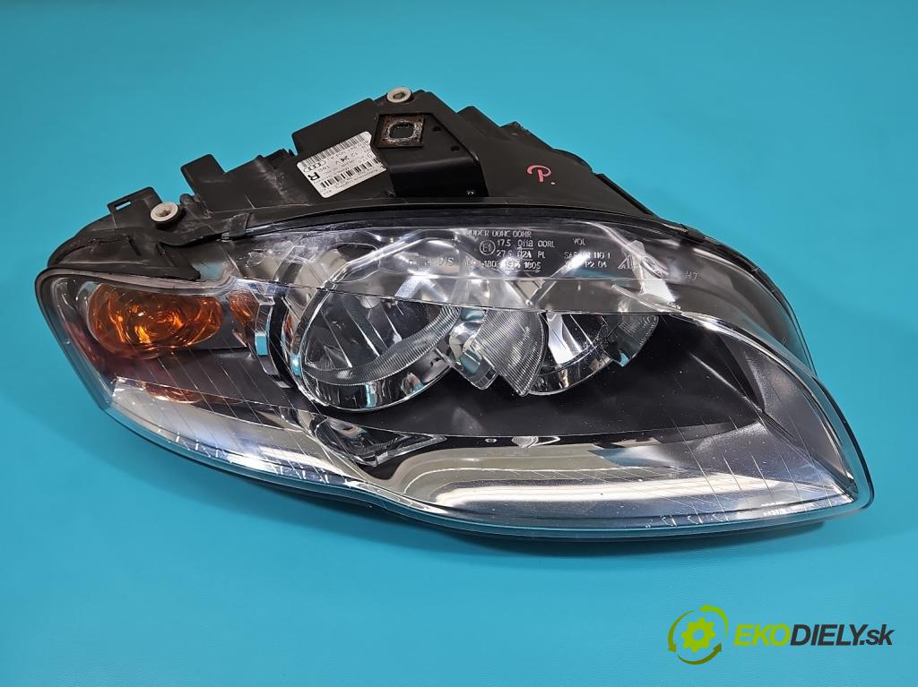 Audi A4 B7 2004-2008 2.0 TDi 170 HP manual 125 kW 1968 cm3 5- Reflektor: pravý 0301219202 (Pravé)