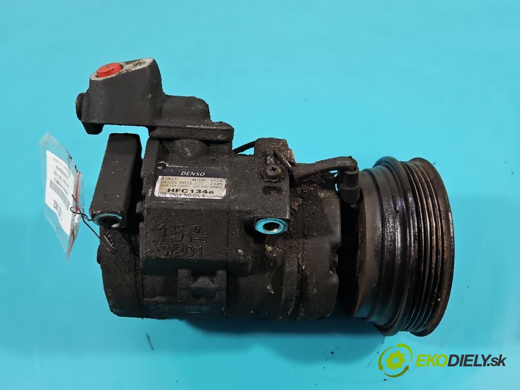 Toyota Rav4 II 2000-2005 2.0 d4d 116 HP manual 85 kW 1995 cm3 5- Kompresor: klimatizácie 447220-4303 (Kompresory klimatizácie)