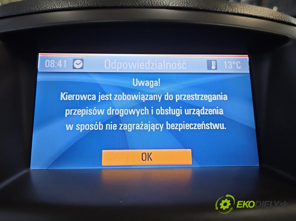 Opel Insignia A 2008-2017 2.0 cdti 160 HP automatic 118 kW 1956 cm3 5- Zobrazit: 13223793 (Prístrojové dosky, displeje)