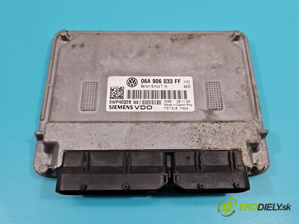Seat Leon II 2005-2012 1.6 8V 102 HP manual 75 kW 1595 cm3 5- riadiaca jednotka motora 06A906033FF
