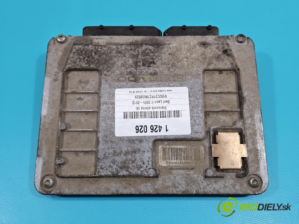 Seat Leon II 2005-2012 1.6 8V 102 HP manual 75 kW 1595 cm3 5- riadiaca jednotka motora 06A906033FF