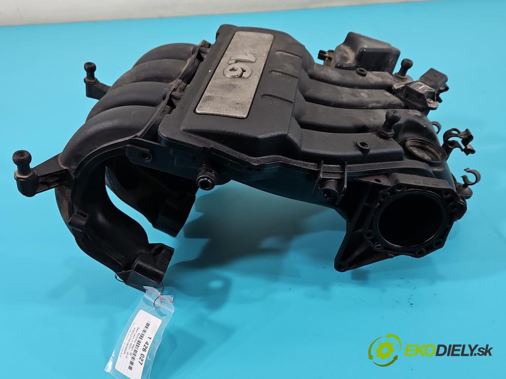 Seat Leon II 2005-2012 1.6 8V 102 HP manual 75 kW 1595 cm3 5- zvod nasávací 06A133185LS (Sacie potrubie)
