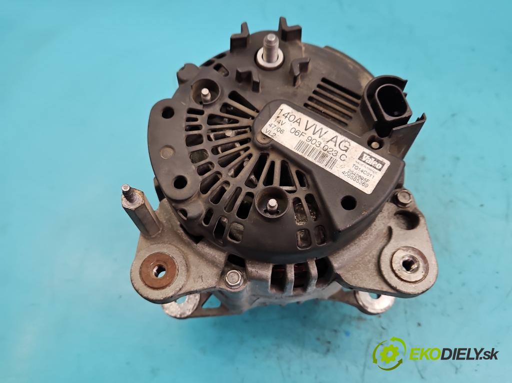 Seat Leon II 2005-2012 1.6 8V 102 HP manual 75 kW 1595 cm3 5- Alternator 06F903023C (Alternátory)