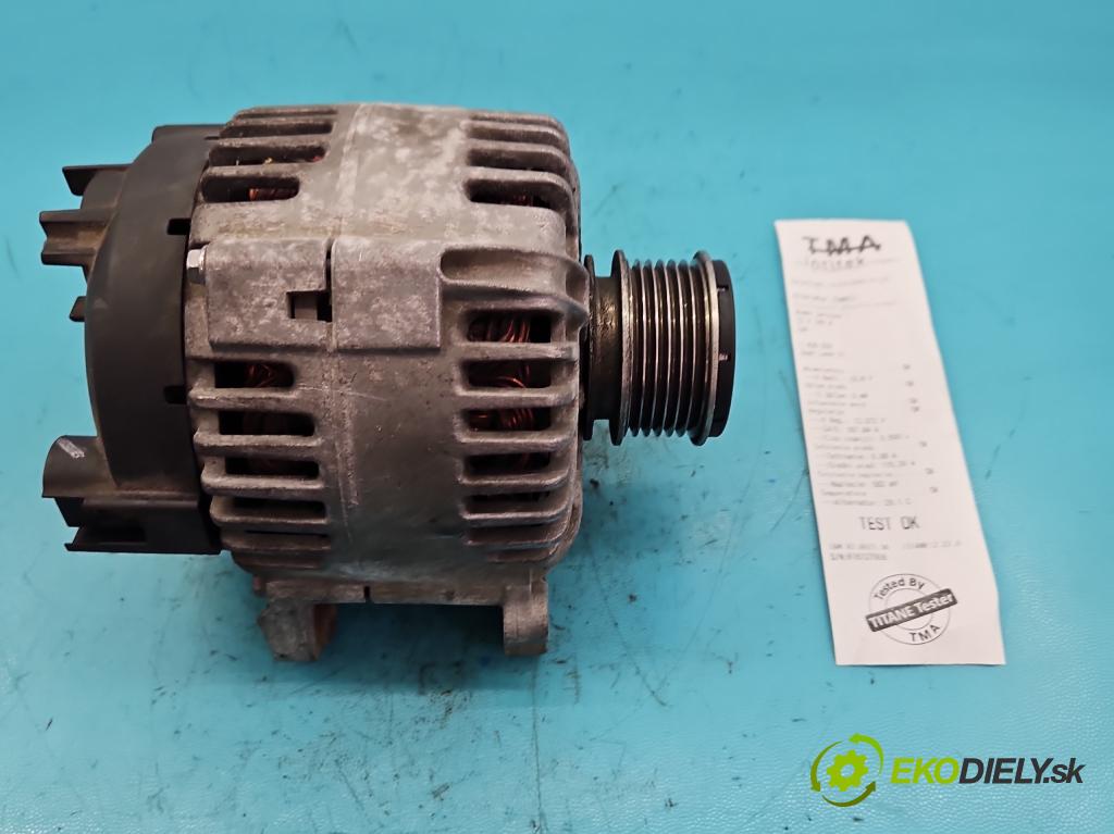 Seat Leon II 2005-2012 1.6 8V 102 HP manual 75 kW 1595 cm3 5- Alternator 06F903023C (Alternátory)