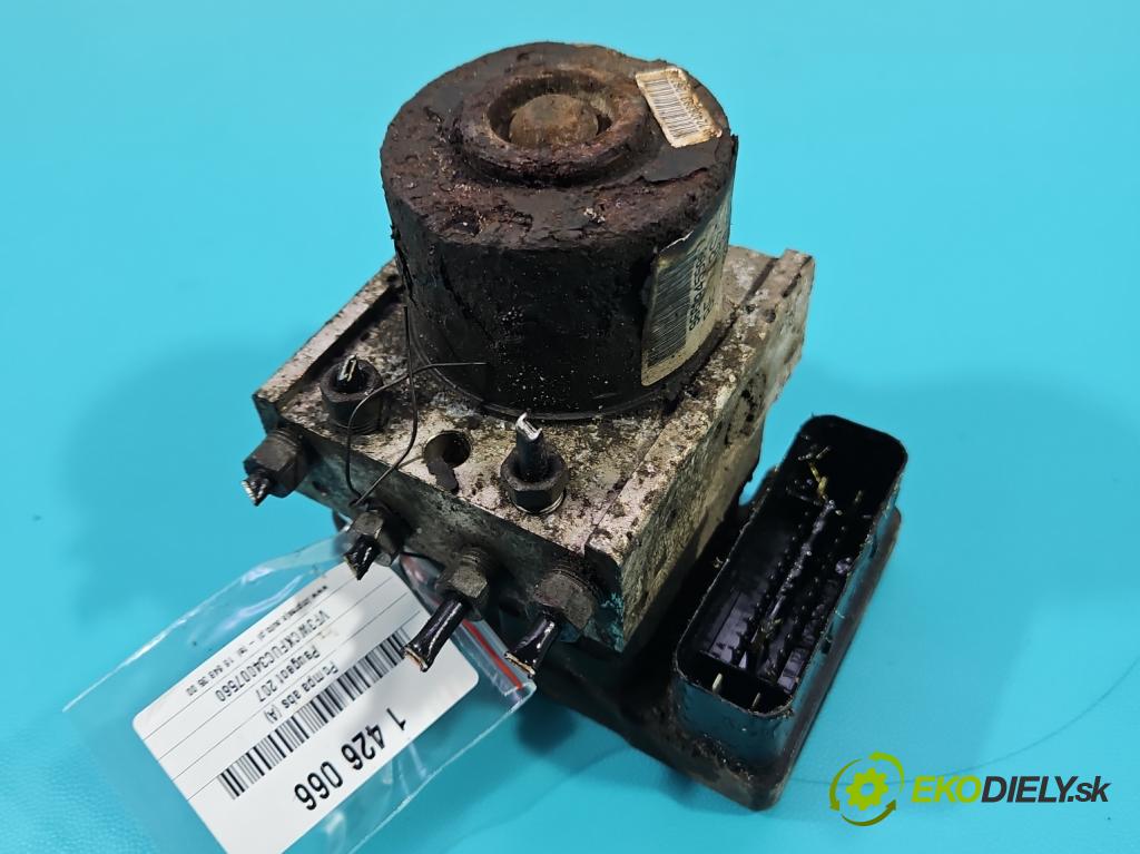 Peugeot 207 1.4 16V 88 HP manual 65 kW 1360 cm3 5- čerpadlo abs 9663945580 (Pumpy ABS)