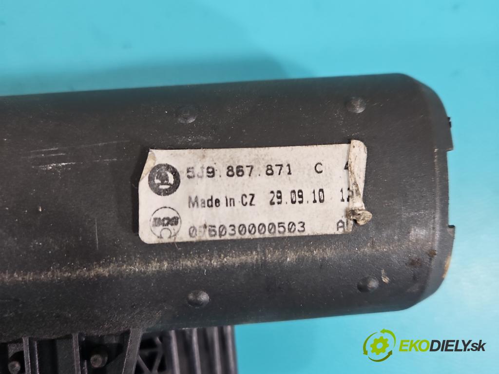Skoda Fabia II 2007-2014 1.4 16V 86 HP manual 63 kW 1390 cm3 5- roleta 5J9867871C (Roleta kufra)