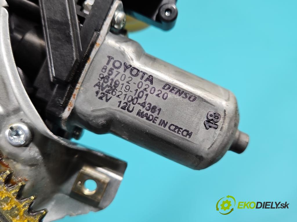 Toyota Avensis III T27 2009-2018 2.0 D4-D: 143 HP manual 105 kW 1995 cm3 5- mechanizmus okna predné ľavý 85702-02020