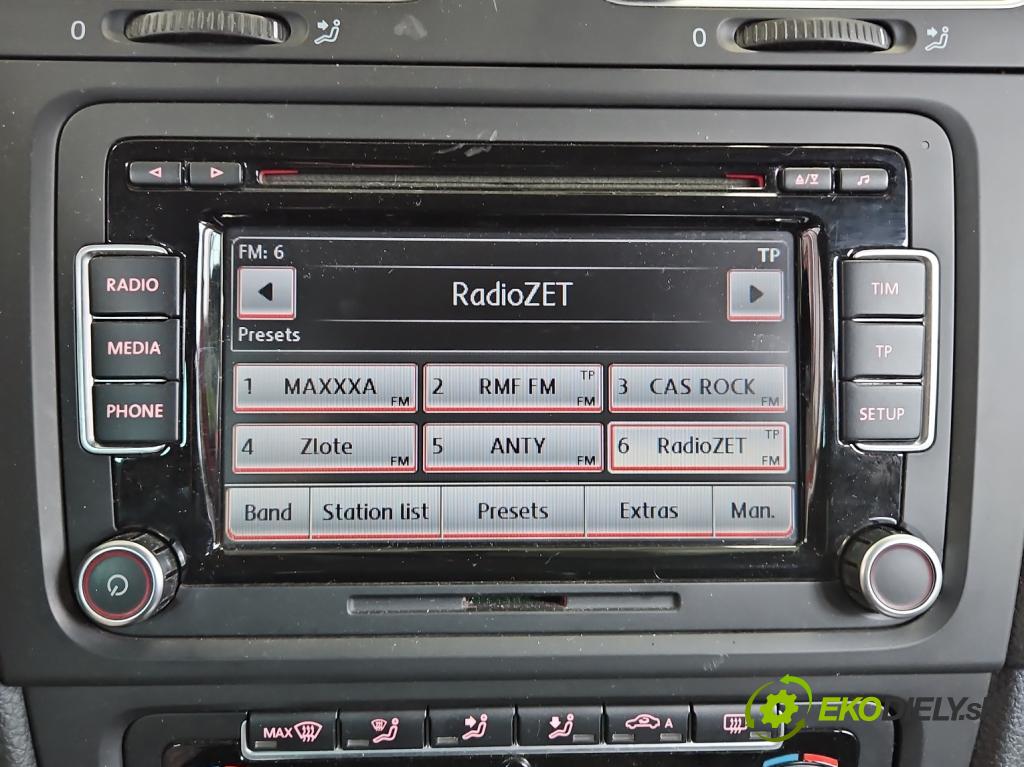 Vw Golf VI 2008-2013 1.4 TSI 122 HP manual 90 kW 1390 cm3 5- Radio originál 3C8035195