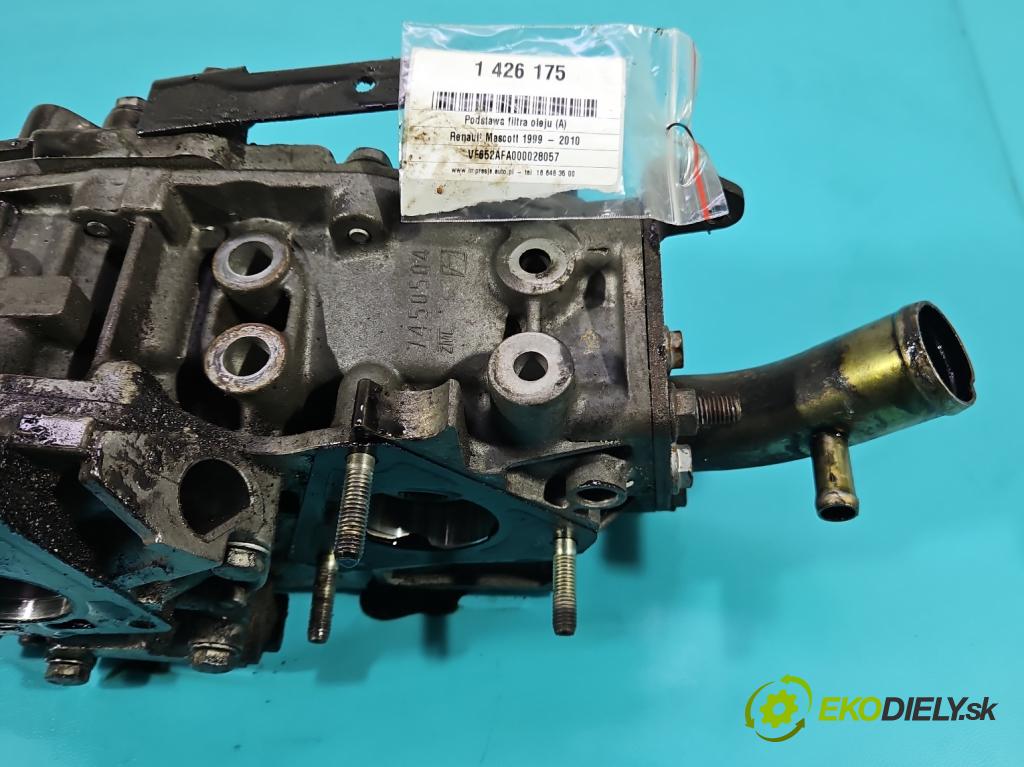 Renault Mascott 1999-2010 2.8 TD 86 hp manual 63 kW 2800 cm3 5- Základ: filtra olej: 7450504 (Kryty filtrů oleje)