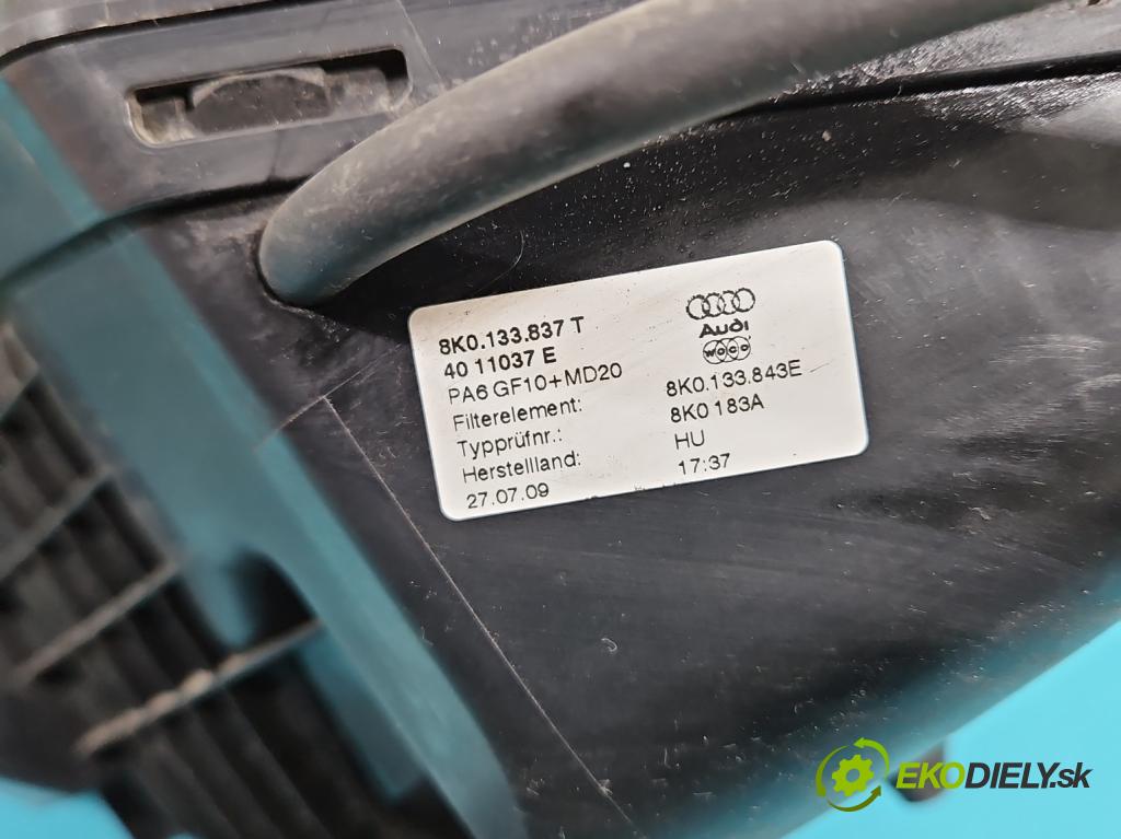 Audi Q5 2008-2016 2.0 TDi 170 HP automatic 125 kW 1968 cm3 5- obal filtra vzduchu 8K0133837T (Obaly filtrov vzduchu)