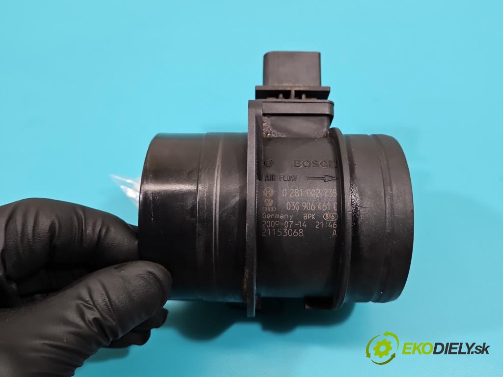 Audi Q5 2008-2016 2.0 TDi 170 HP automatic 125 kW 1968 cm3 5- průtokoměr: 0281002735 (Váhy vzduchu)