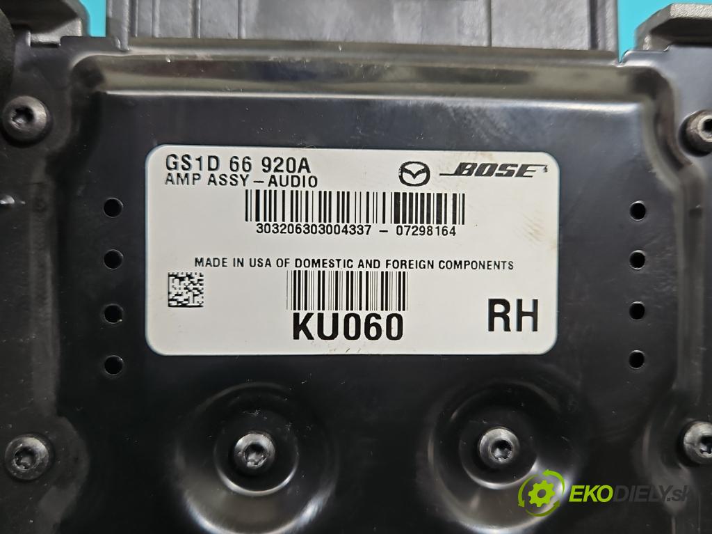 Mazda 6 II GH 2007-2012 2.0 CITD 140 hp manual 103 kW 1998 cm3 5- Zesilovač: GS1D66920A (Zesilovače)