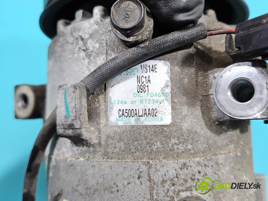 Hyundai i20 II 2014 -2020 1.2 16V (G4LA) 84KM manual 61,8 kW 1248 cm3 5- Kompresor: klimatizácie CA500ALJAA02 (Kompresory klimatizácie)