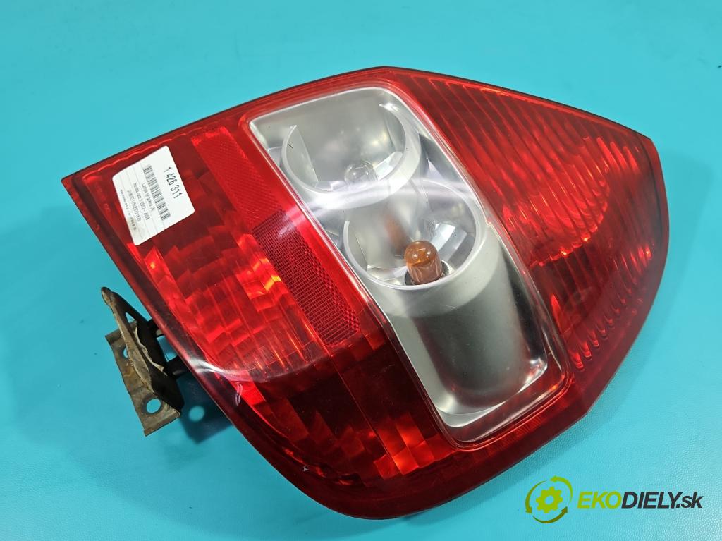 Honda Jazz II 2002-2008 1.3 83 HP manual 61 kW 1339 cm3 5- svetlo / reflektor zadné pravé  (Kľučka dverí ostatné)