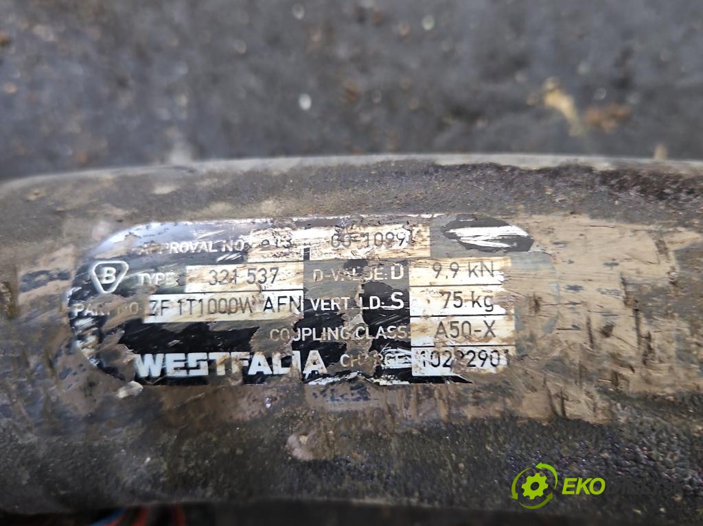 Vw Touran I 2003-2015 2.0 tdi 170 hp automatic 125 kW 1968 cm3 5- oko tažné  (Tažná zařízení)