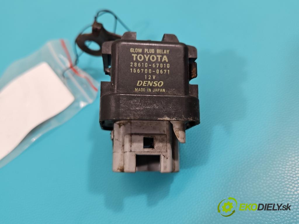 Toyota Avensis III T27 2009-2018 2.0 D4-D: 143 HP manual 105 kW 1995 cm3 5- Relé: svíčky: zařicích: 28610-67010 (Relé)