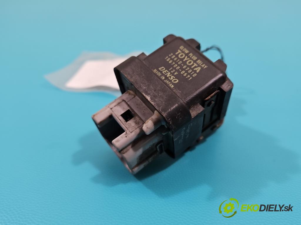 Toyota Avensis III T27 2009-2018 2.0 D4-D: 143 HP manual 105 kW 1995 cm3 5- Relé: svíčky: zařicích: 28610-67010 (Relé)