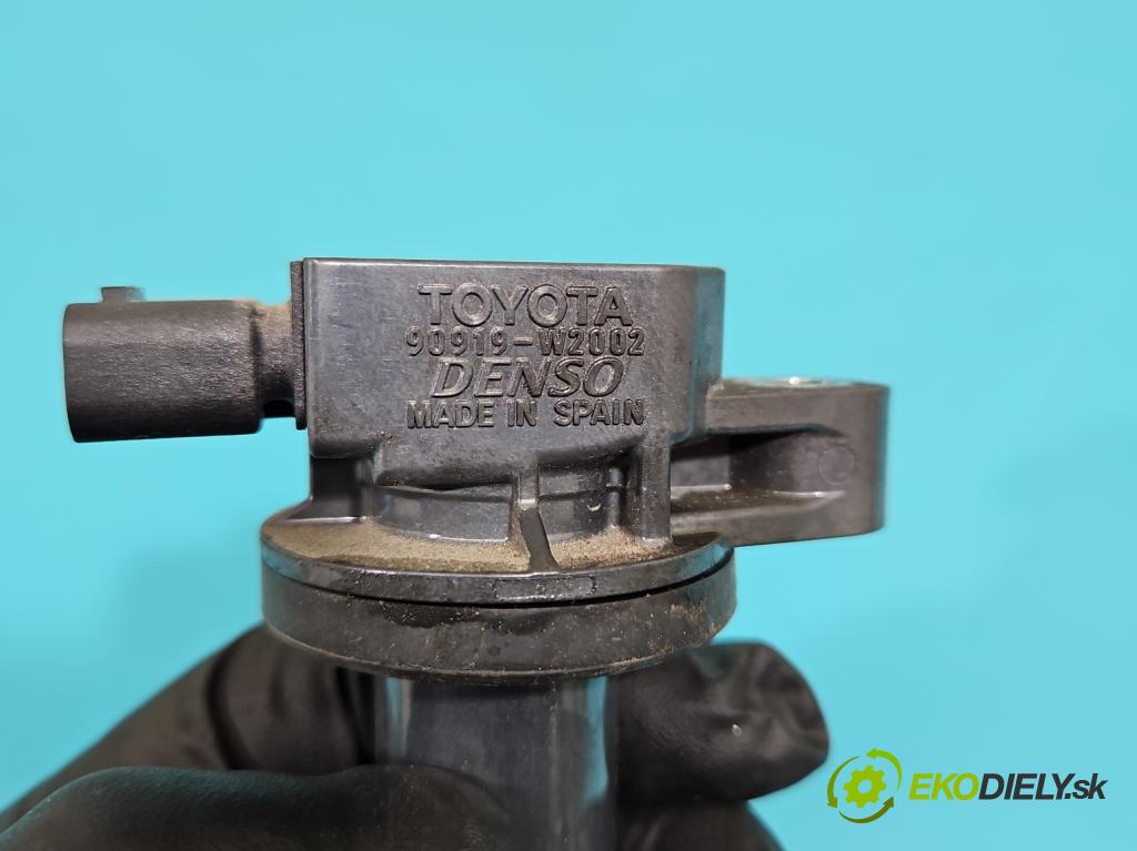 Toyota Yaris III 2011-2020 1.0 VVT-i: 69KM manual 51 kW 998 cm3 3- cievka zapaľovacia 90919-W2002 (Zapaľovacie cievky, moduly)