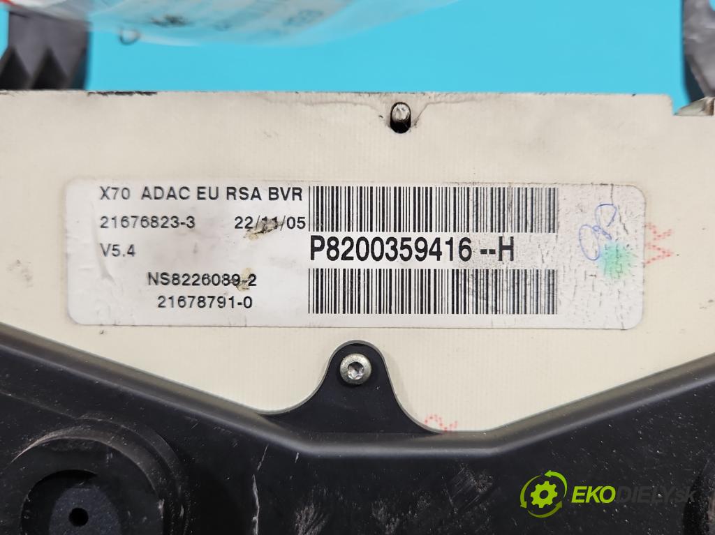 Renault Master II 1998-2010 2.5 dci 114 HP manual 84 kW 2463 cm3 5- prístrojovka/ budíky P8200359416-H (Prístrojové dosky, displeje)