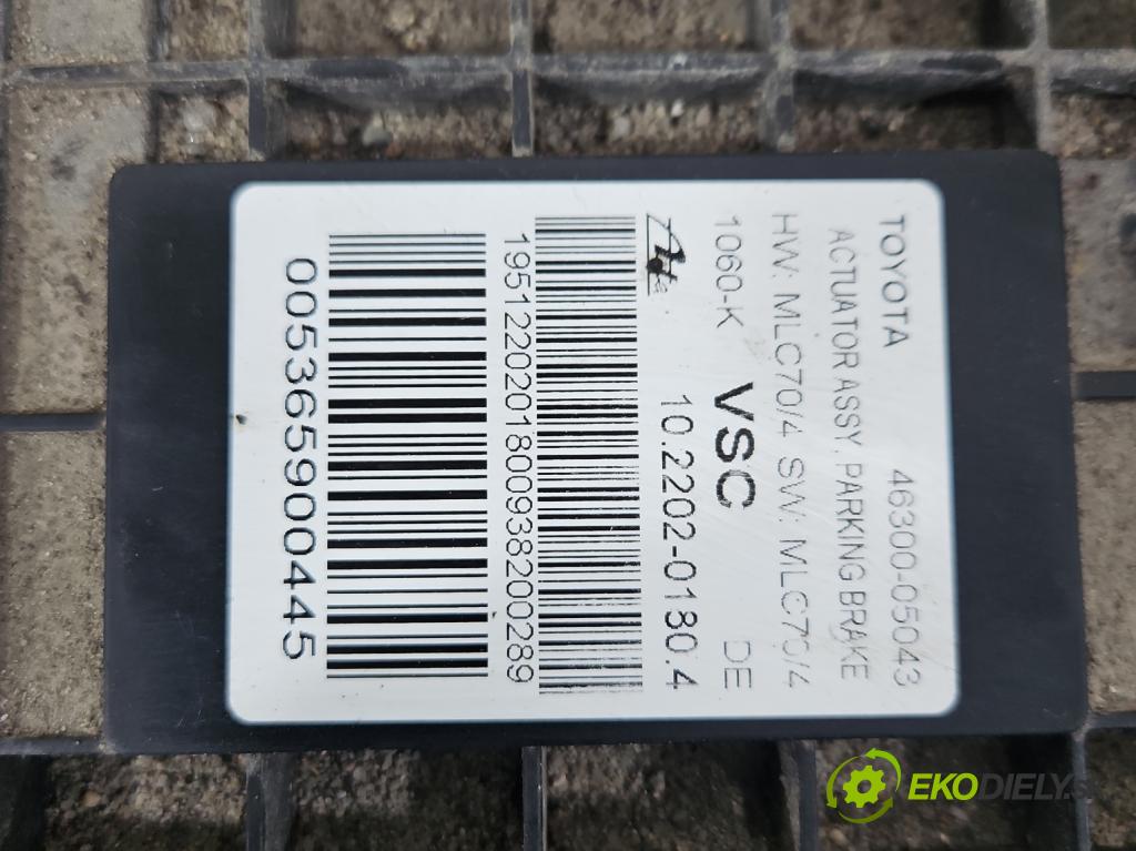Toyota Avensis III T27 2009-2018 2.0 D4-D: 143 HP manual 105 kW 1995 cm3 5- Brzda manuál: elektrický: 46300-05043 (Ručná brzda)