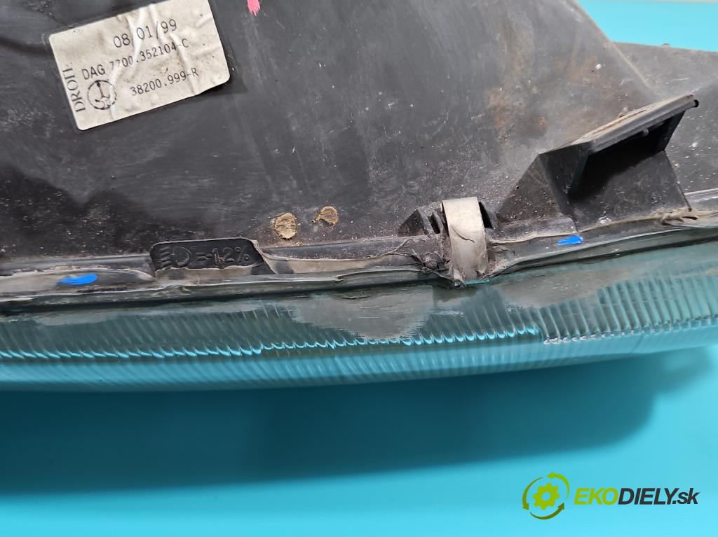 Renault Master II 1998-2010 2.8 TD 114 HP manual 84 kW 2799 cm3 5- Reflektor: pravý  (Pravé)