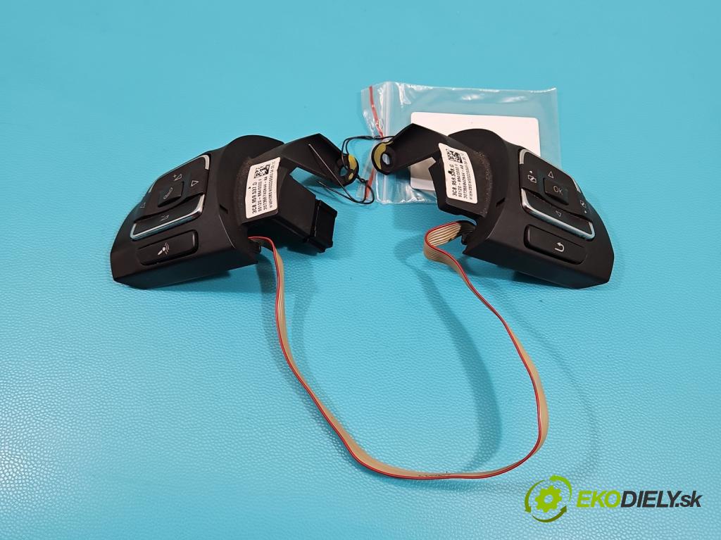 Vw Golf VI 2008-2013 1.4 TSI 122 HP manual 90 kW 1390 cm3 5- prepínač multifunkční: řízení: 3C8959538G (Prepínacie páčky pod volantom)