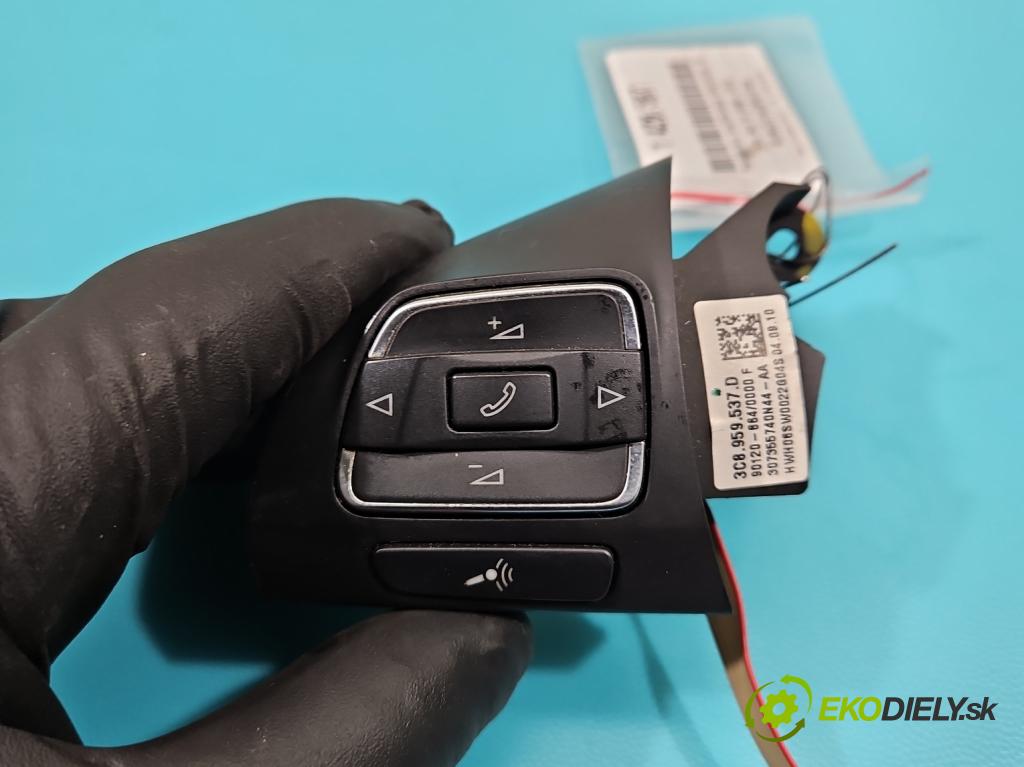 Vw Golf VI 2008-2013 1.4 TSI 122 HP manual 90 kW 1390 cm3 5- prepínač multifunkční: řízení: 3C8959538G (Prepínacie páčky pod volantom)