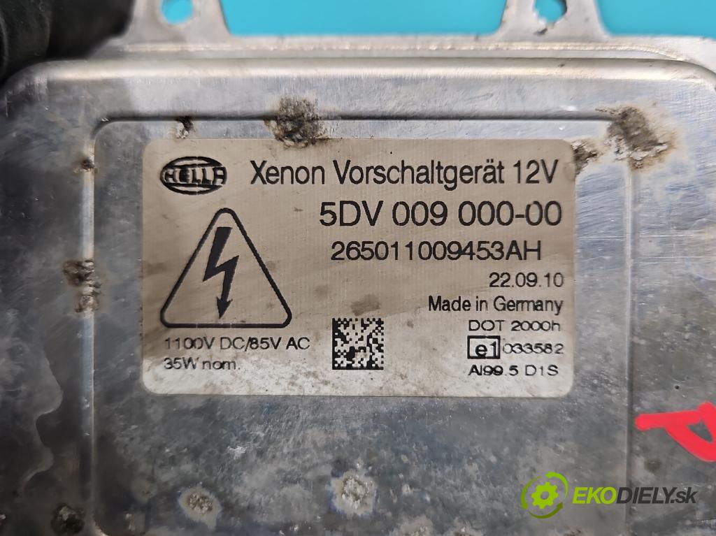 Vw Golf VI 2008-2013 1.4 TSI 122 HP manual 90 kW 1390 cm3 5- střídač: xenon 5DV009000-00 (Riadiaca jednotka xenónu)
