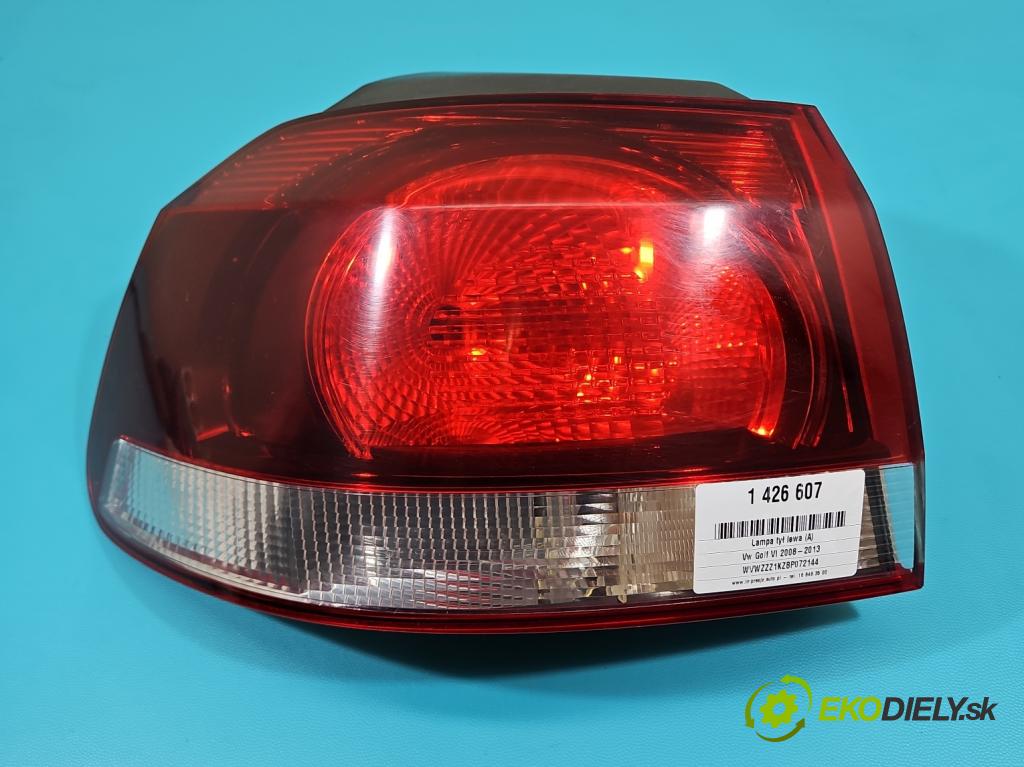 Vw Golf VI 2008-2013 1.4 TSI 122 HP manual 90 kW 1390 cm3 5- svetlo / reflektor zadné ľavé 5K0945095M (Kľučka dverí ostatné)