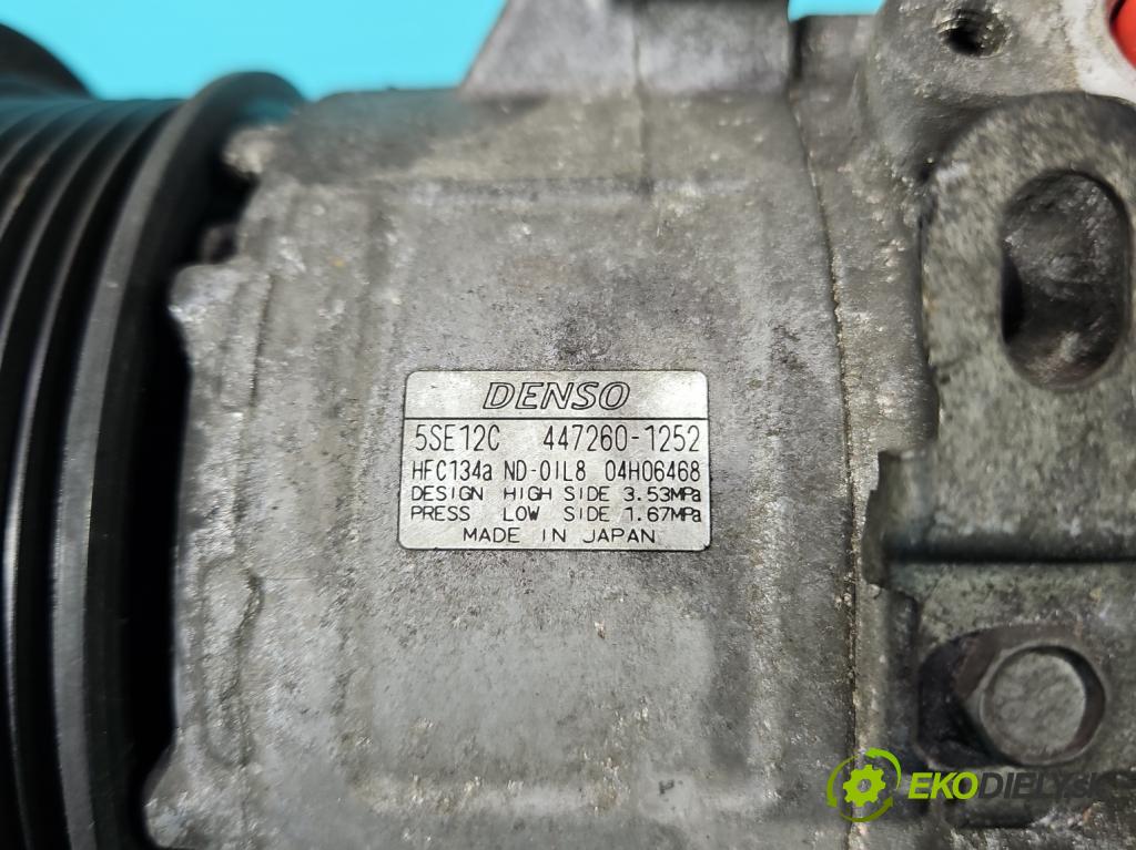 Toyota Rav4 III 2005-2012 2.2 D-CAT 177 HP manual 130 kW 2231 cm3 5- Kompresor: klimatizácie 447260-1252 (Kompresory klimatizácie)