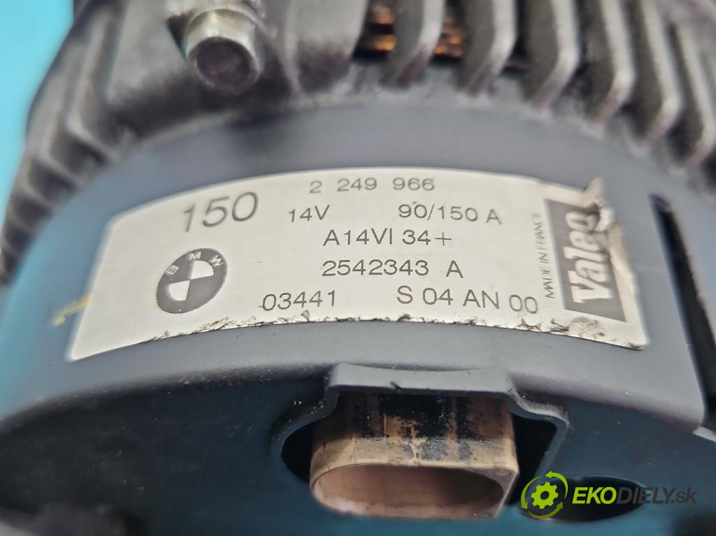 Bmw 3 E46 1998-2007 2.0d 136 HP manual 100 kW 1951 cm3 4- Alternator 2249966 (Alternátory)