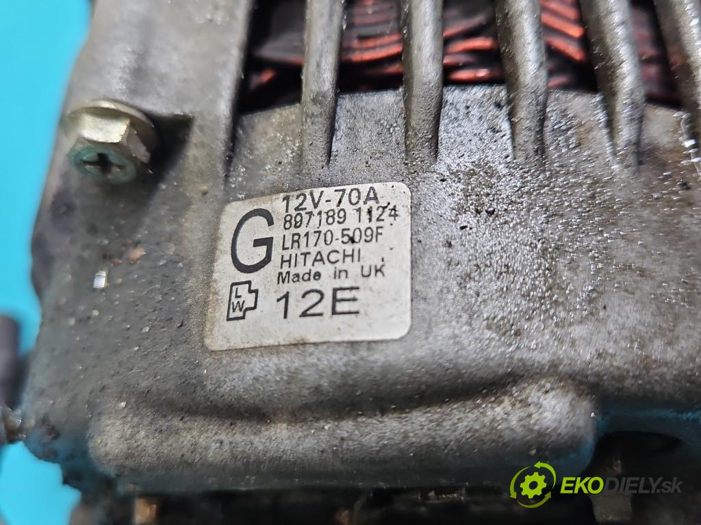 Opel Astra II 1998-2009 1.7 dti 75 HP manual 55 kW 1700 cm3 5- Alternator  (Alternátory)