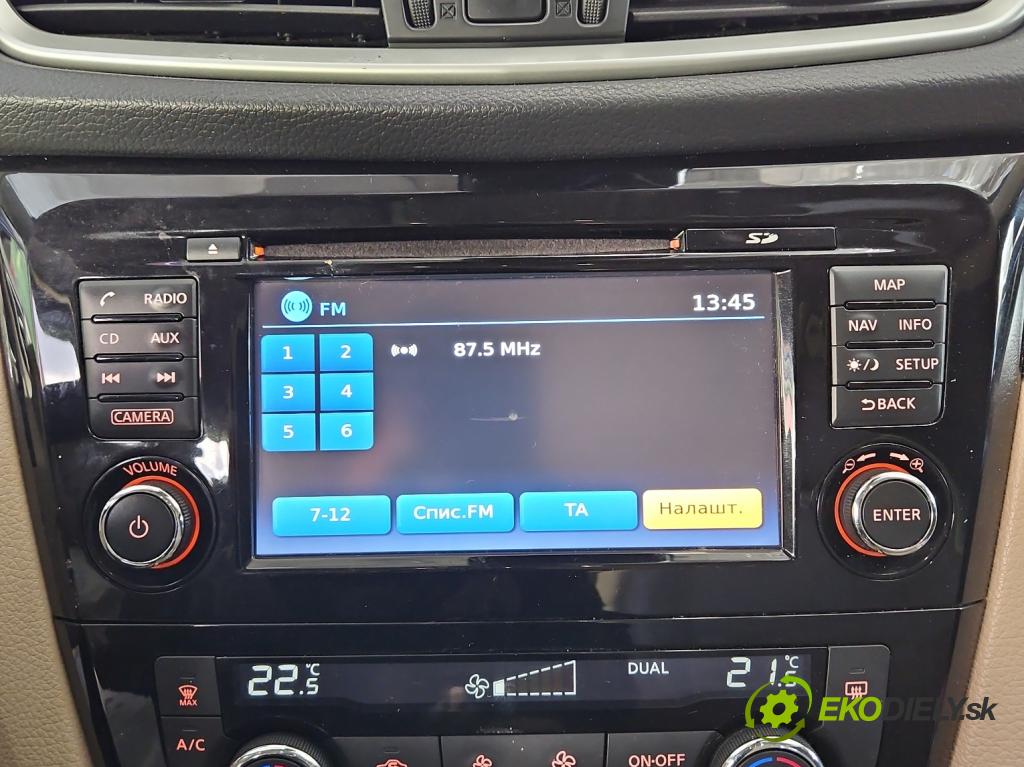 Nissan X-trail III T32 2013-2021 1.6 dci 131 HP manual 96 kW 1598 cm3 5- Radio originál 259154ET0A