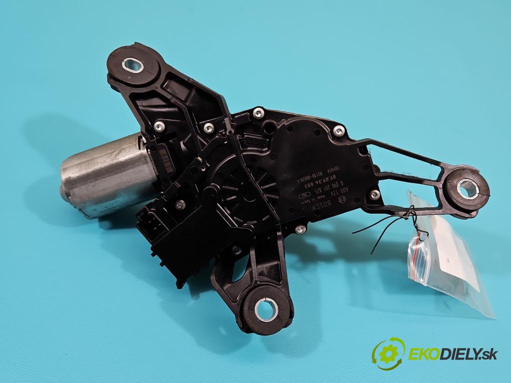 Toyota Yaris II 2005-2011 1.4 d4d 90 hp manual 66 kW 1364 cm3 5- motor stěrače zadní 0390201825