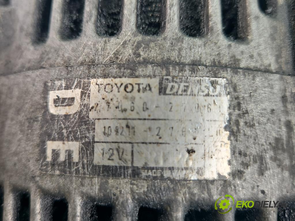 Toyota Corolla E12 2001-2009 2.0 D4-D: 90 HP manual 66 kW 1995 cm3 5- Alternator  (Alternátory)
