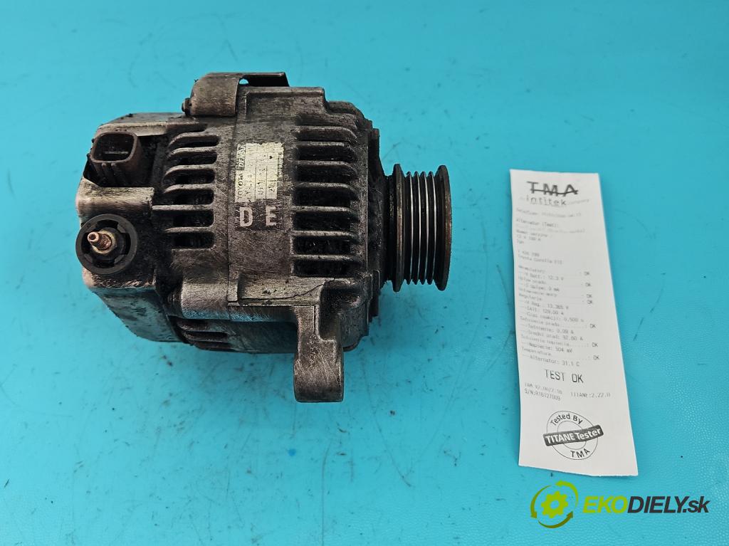 Toyota Corolla E12 2001-2009 2.0 D4-D: 90 HP manual 66 kW 1995 cm3 5- Alternator  (Alternátory)