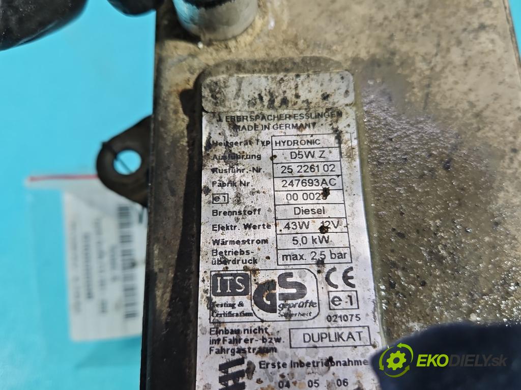 Toyota Corolla E12 2001-2009 2.0 D4-D 90 hp manual 66 kW 1995 cm3 5- Webasto 25226102 (Webasto (nezávislé topení))