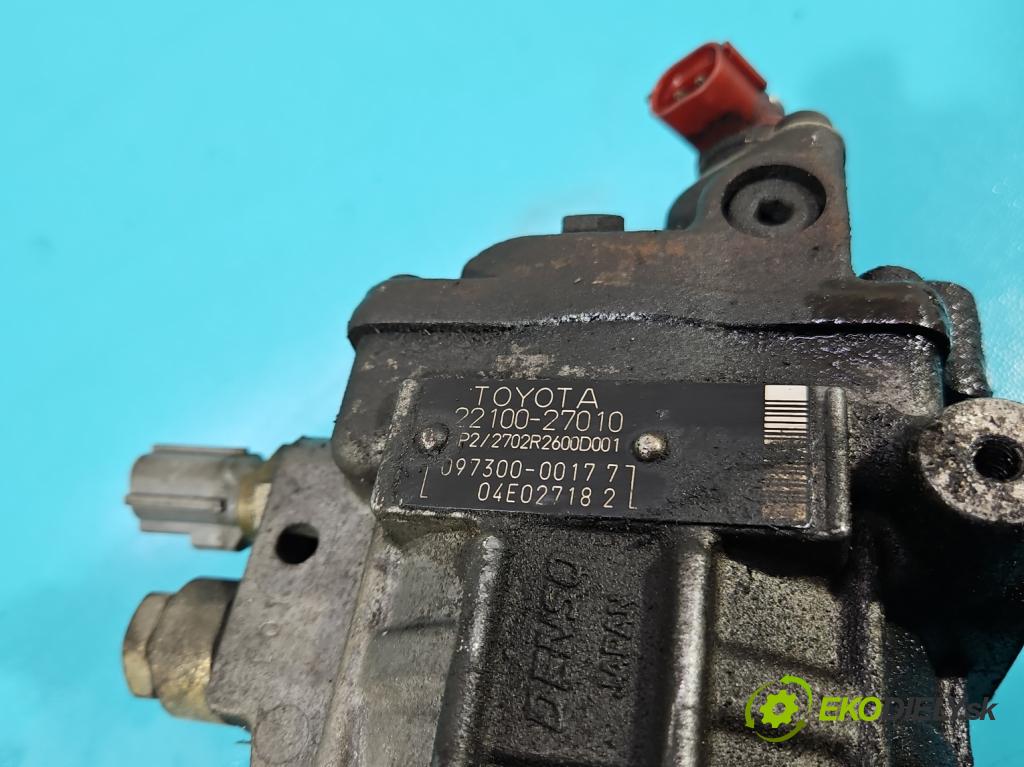 Toyota Corolla E12 2001-2009 2.0 D4-D: 90 HP manual 66 kW 1995 cm3 5- čerpadlo vstrekovacia 22100-27010 (Vstrekovacie čerpadlá)