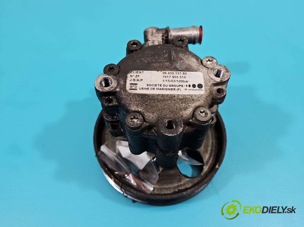 Fiat Ulysse II 2002-2010 2.0 16V 136 HP manual 100 kW 1997 cm3 5- čerpadlo posilovač 9645015180 (Servočerpadlá, pumpy riadenia)