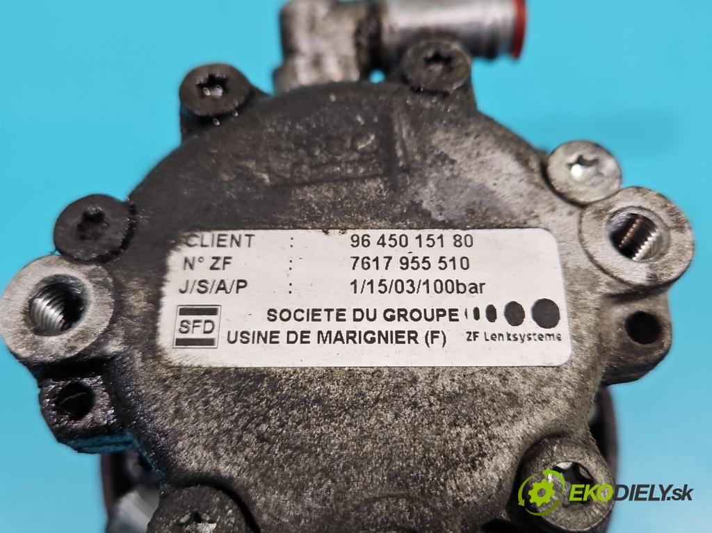 Fiat Ulysse II 2002-2010 2.0 16V 136 HP manual 100 kW 1997 cm3 5- čerpadlo posilovač 9645015180 (Servočerpadlá, pumpy riadenia)