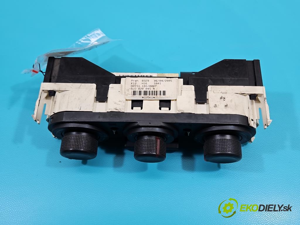 Seat Cordoba II 6L 2002-2008 1.4 16v 75 HP manual 55 kW 1390 cm3 4- panel kúrenia 6L0820045A