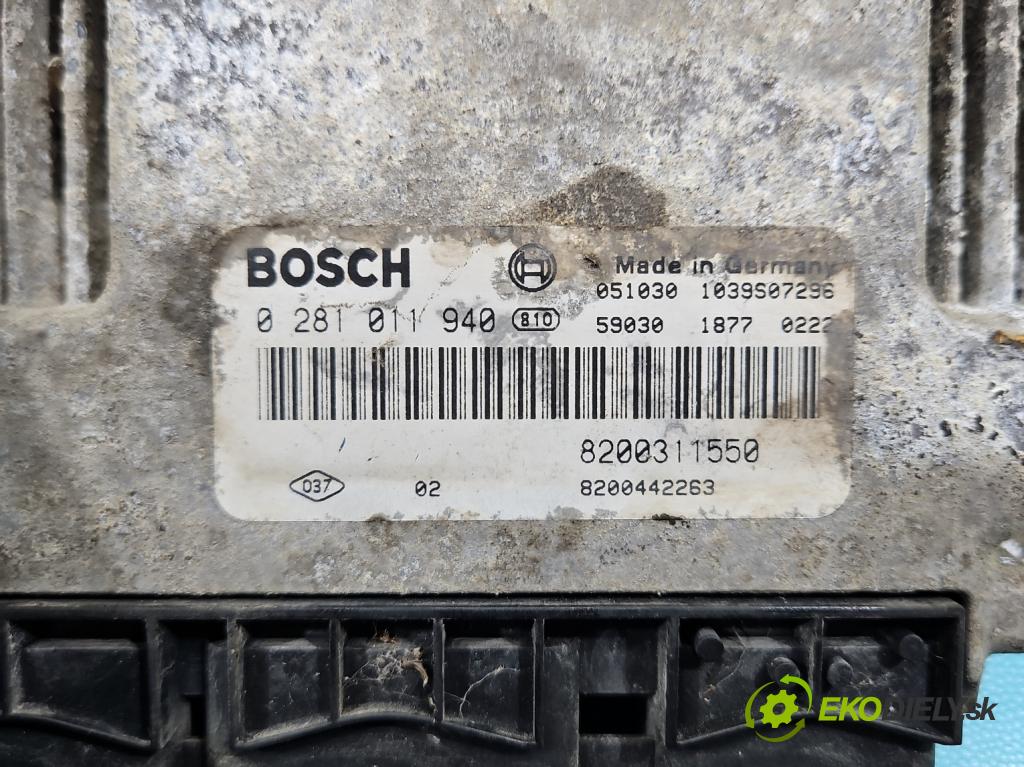 Renault Master II 1998-2010 2.5 dci 114 HP manual 84 kW 2463 cm3 5- riadiaca jednotka motora 0281011940