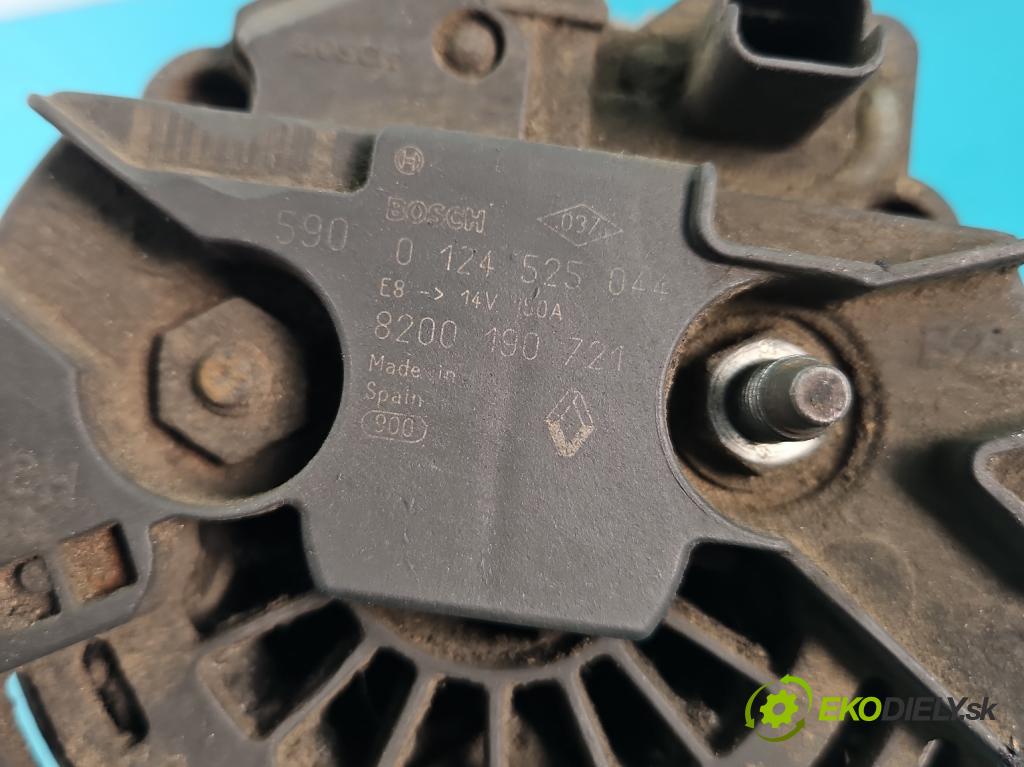 Renault Master II 1998-2010 2.5 dci 114 HP manual 84 kW 2463 cm3 5- Alternator 0124525044 (Alternátory)